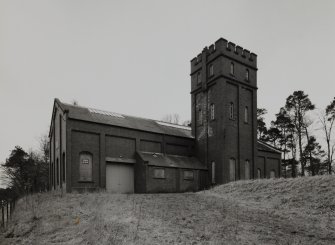 View from NE of N side of Filter House and water tower.
