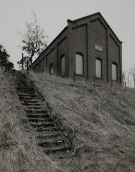 View from ESE of filter house and stairs.