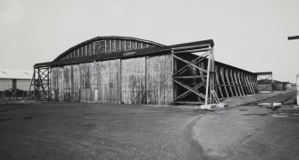 General view of timber hangars from SE.