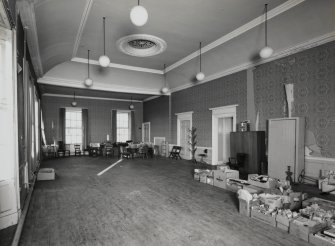 Interior.
View of second floor main hall from SW.
