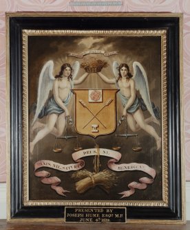 Interior.
Detail of Baxters Guild coat of arms.