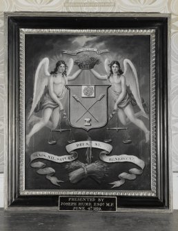 Interior.
Detail of Baxters Guild coat of arms.