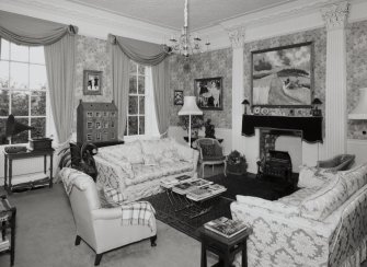 Interior. View of first floor drawing room from NNW