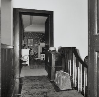 Interior. Detail of nursery staircase at second floor
