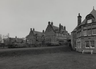 View of hospital block from E