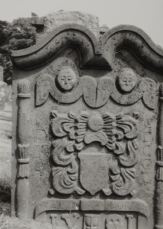 View of headstone.