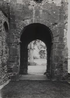 Interior.
Detail of tower archway.