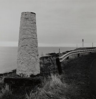 View from WSW with East beacon and Lighthouse in background.