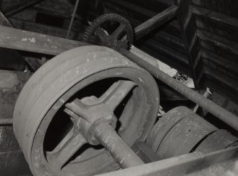 Interior.
Detail of hoist in South-West block.