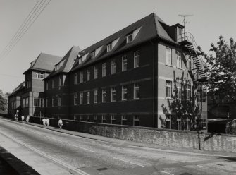 View of North block from North-West at Dudhope Terrace.