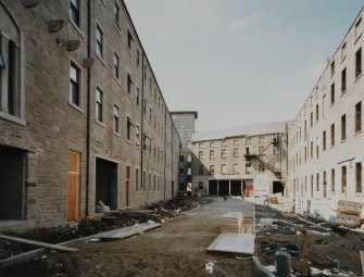 View ESE of courtyard of mill, taken during conversion to flatted dwellings