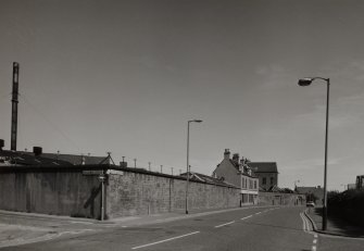 General view from SW of frontage onto Brook Street, including Office building