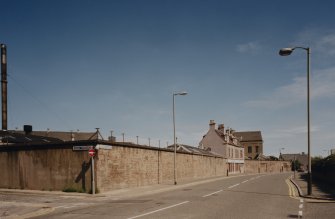 General view from SW of frontage onto Brook Street, including Office building