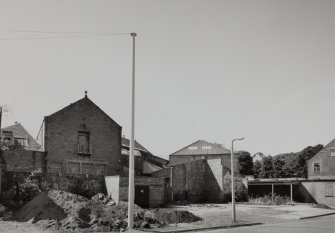 View from E of rear of works