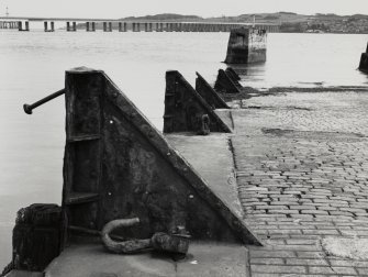 Detail of pier ramp and iron fittings.