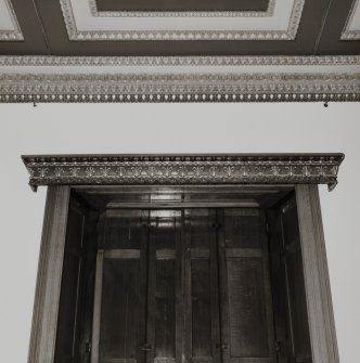Dundee, Camperdown House.
Detail of Cornice and Carved Door Lintel, Dining Room, Ground Floor.