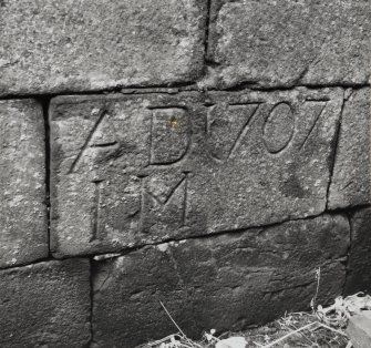 Detail of date stone (1707)