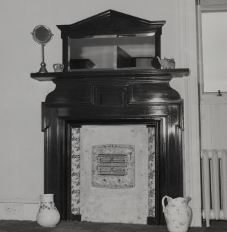 Interior. Detail of fireplace