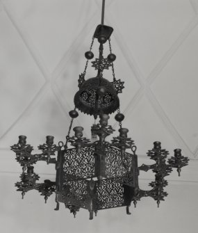 Interior. Detail of mozarabic chandelier