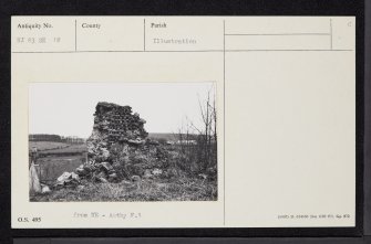 Mains Of Keithfield, NJ83SE 18, Ordnance Survey index card, Recto