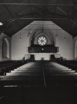 Interior view of church from North.