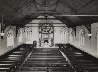 Interior view of church from South.