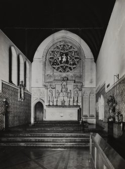 Interior.
View of altar and North window.