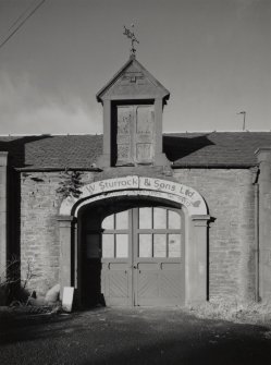 Detail of entrance arch