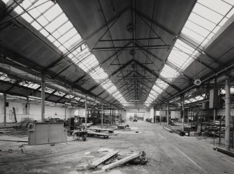 Interior.
General view of main weaving shed - Broad loom section.
