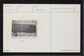 Ellon Parish Church, NJ93SE 6, Ordnance Survey index card, Recto