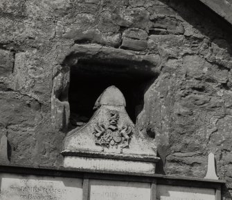 View of moulded opening to chapel.