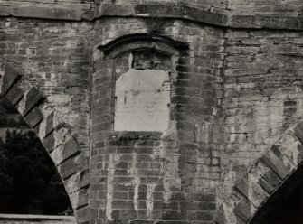Aberfeldy, Tay Bridge
Detail of inscription on East side of South facade.
