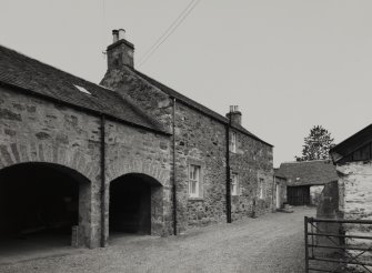 Balmacneil Farm.
View of West farmhouse from South-East.