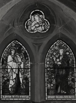 Interior. N aisle A Low Memorial stained glass window c.1902