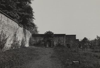 Blair Adam.
View of walled garden and Temple.