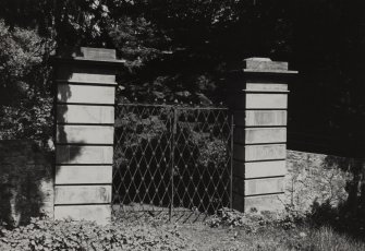 Blair Adam, Walled Garden.
View of gates to walled garden.
