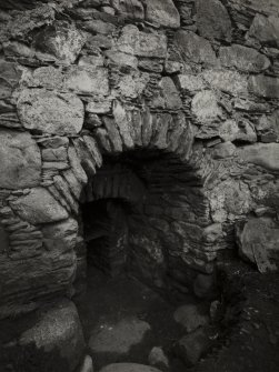 Blair Atholl, Corn Drying Kiln.
Detail of firebox from North-West.