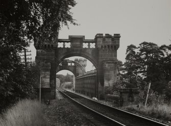 Blair Atholl, Tilt Railway Viaduct.
General view as seen from approach from North-West.