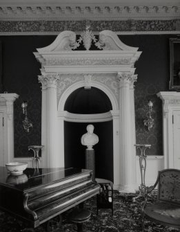 Interior. 2nd floor. Large Drawing Room. Detail of SE Decorative Niche
