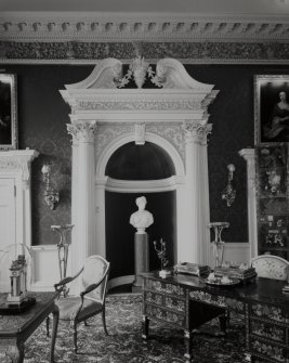 Interior. 2nd floor. Large Drawing Room. Detail of NW Decorative Niche