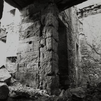 Clunie Castle.
Arched internal doorway, within tower-house.