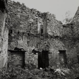 Clunie Castle.
Interior view of tower-house.