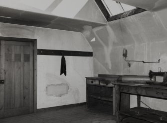 Interior view of 1 Dunira Street, Comrie, showing S attic room from S.