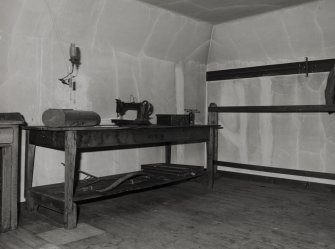 Interior view of 1 Dunira Street, Comrie, showing S attic room from NW.