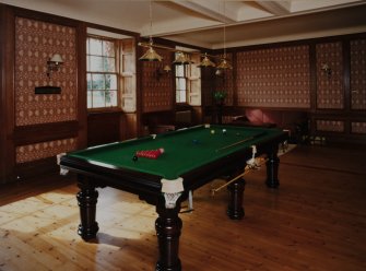 Interior. View of ground floor billiard room from North East