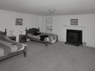 Interior. View of third floor bedroom from South West