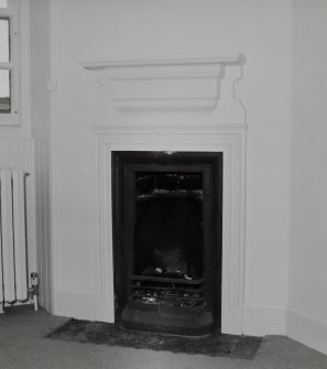 Interior. Detail of a bedroom fireplace