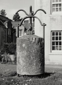 Dalmunzie House
View of stone cheese press.