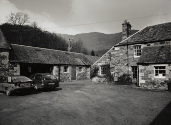 View from SE of courtyard buildings