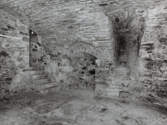 Basement, vaulted kitchen, view from North West.